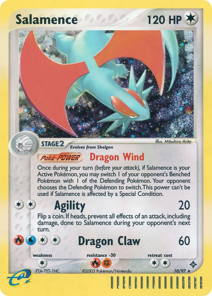 Salamence — Dragon 10 Pokémon card
