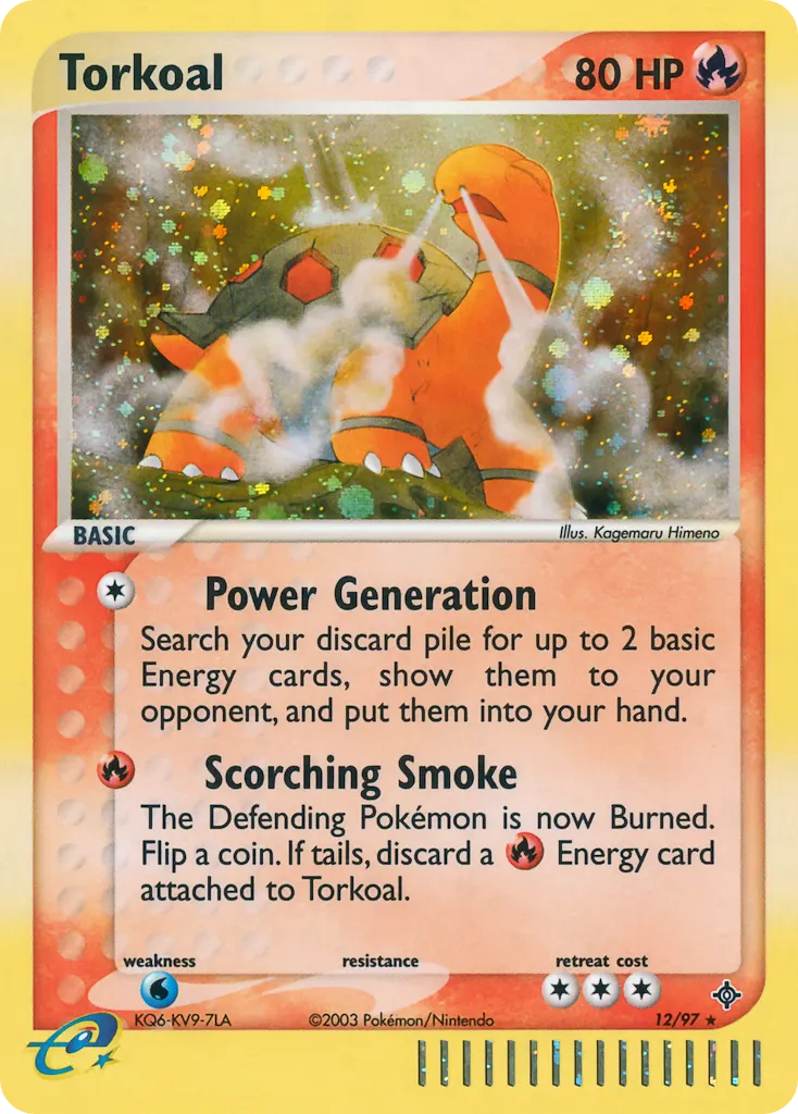 Torkoal — Dragon 12 Pokémon card
