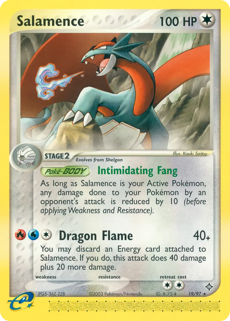 Salamence — Dragon 19 Pokémon card