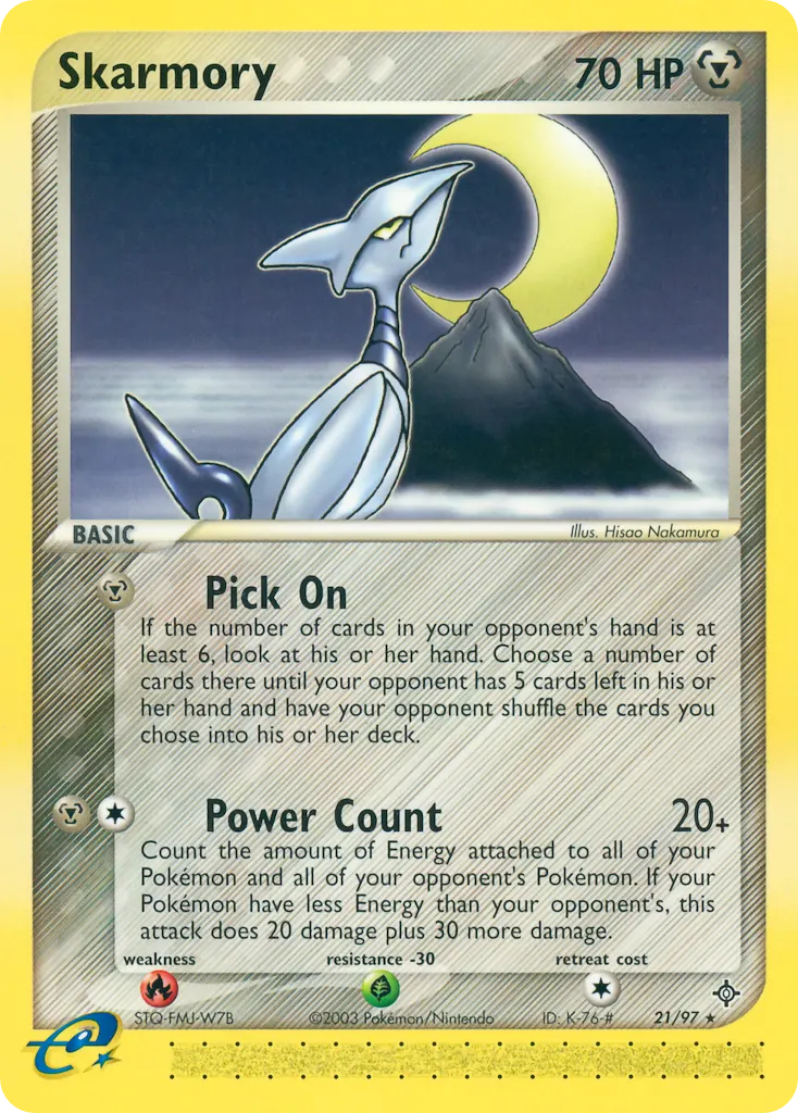 Skarmory — Dragon 21 Pokémon card