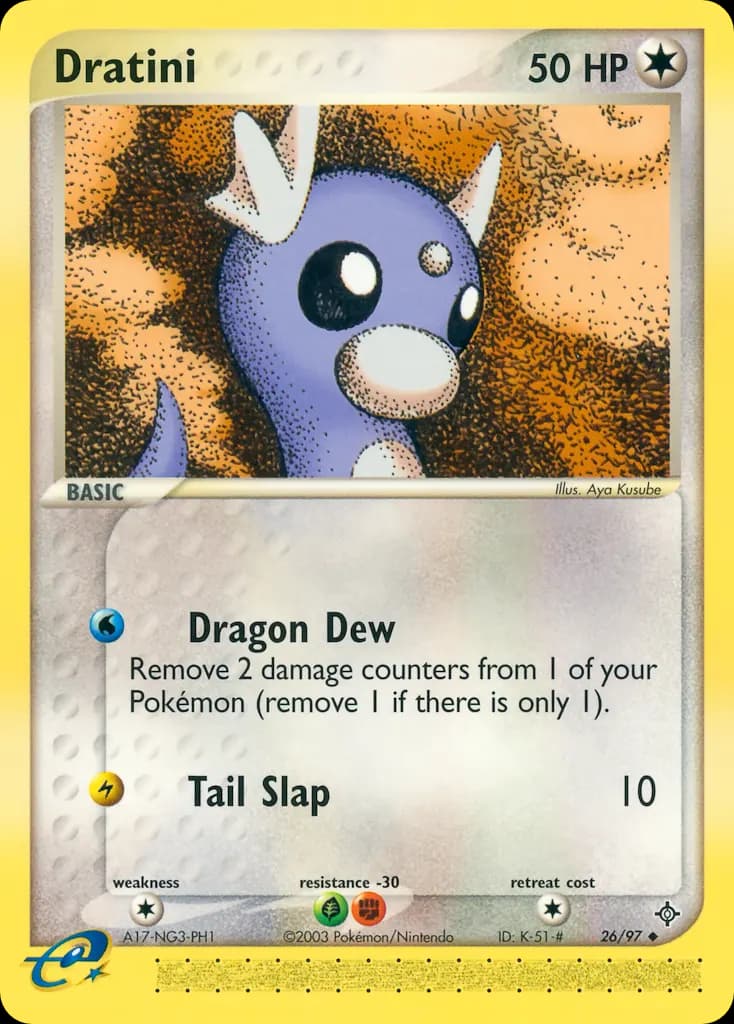 Dratini — Dragon 26 Pokémon card