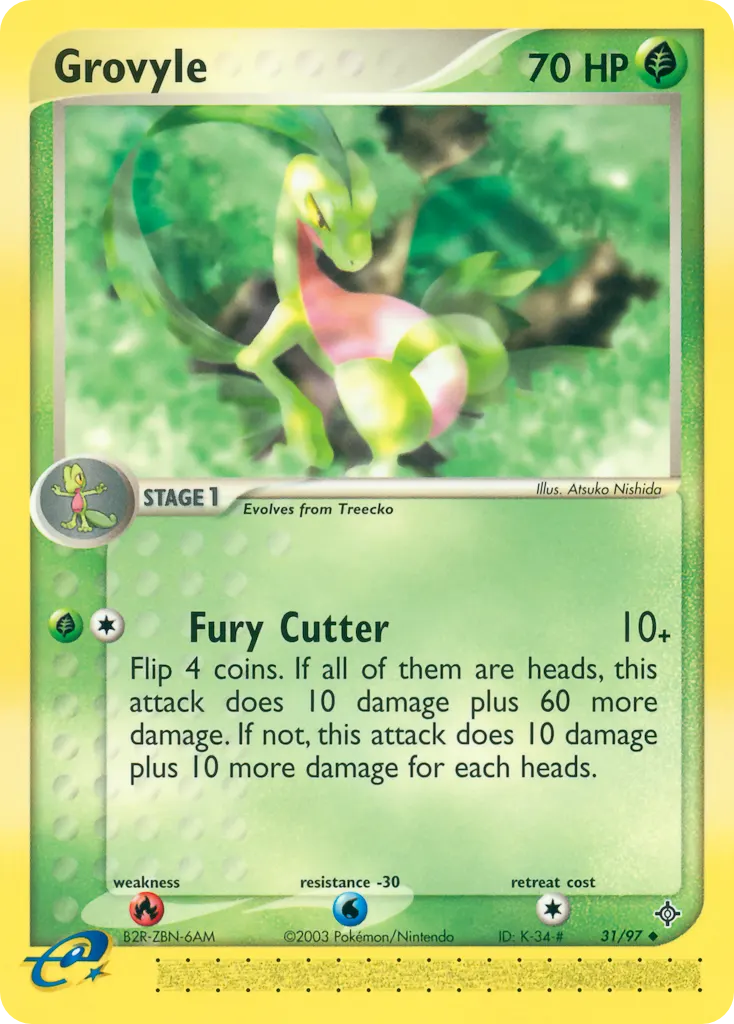 Grovyle — Dragon 31 Pokémon card