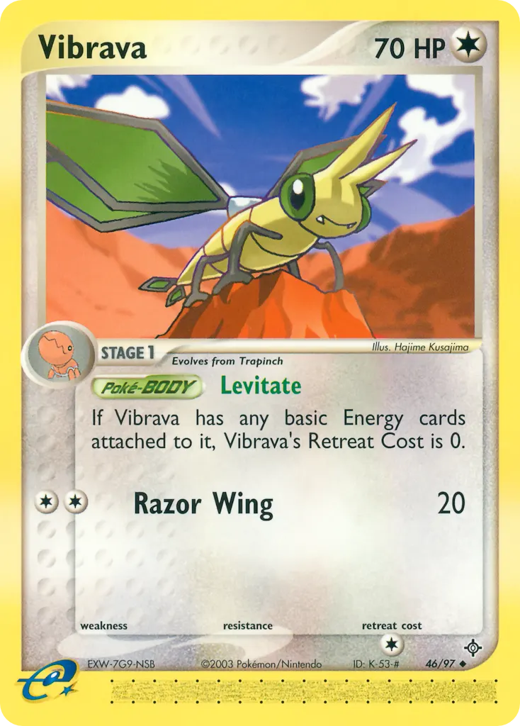 Vibrava — EX Drache 46 German Pokémon card