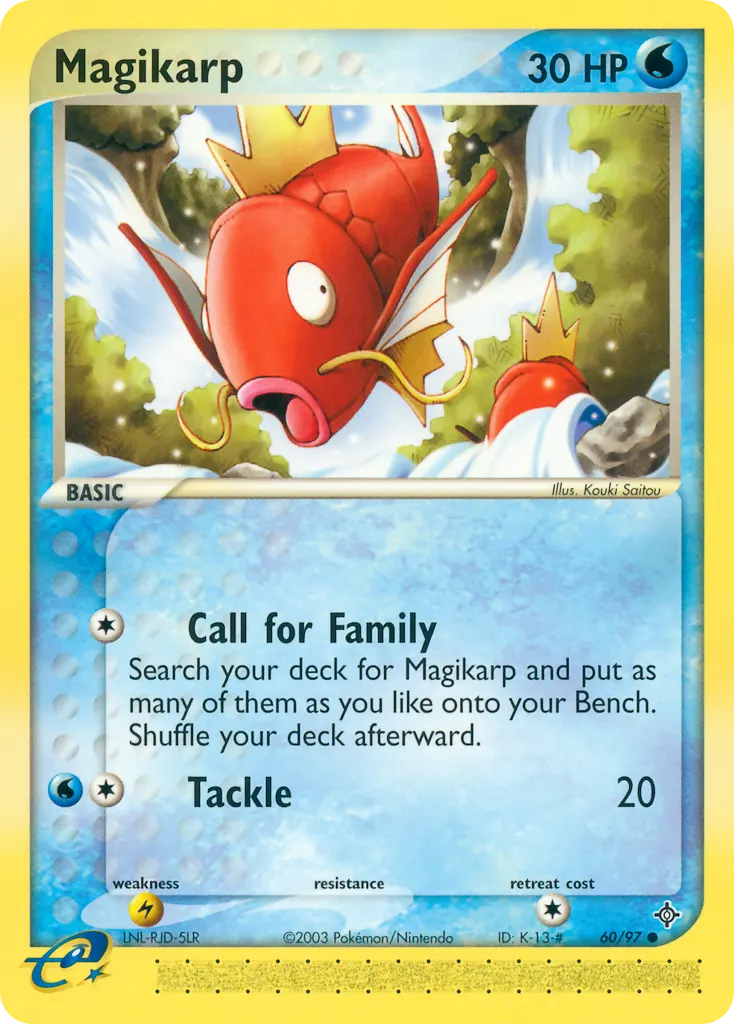 Karpador — EX Drache 60 German Pokémon card