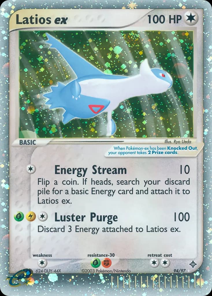 Latios-ex — EX Drache 94 German Pokémon card