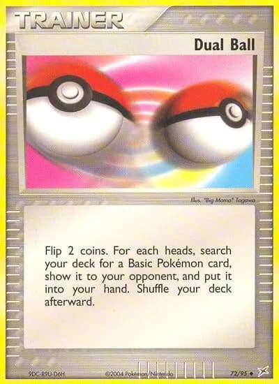 Doppelter Ball — EX Team Magma vs Team Aqua 72 German Pokémon card