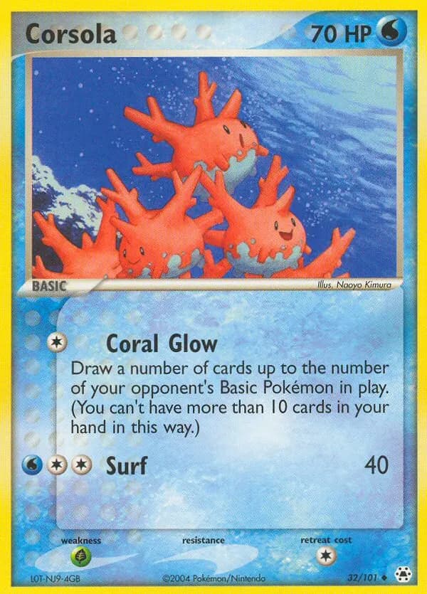 Corsola — Hidden Legends 32 Pokémon card