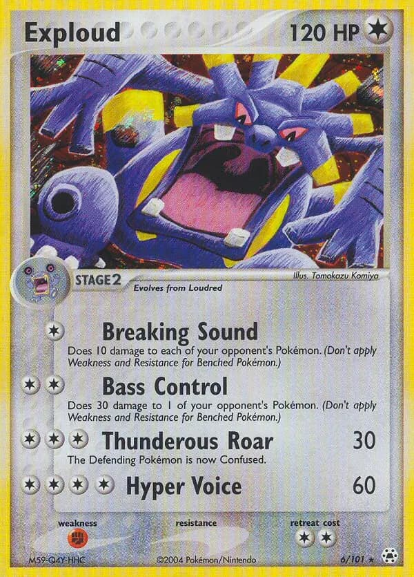 Exploud — Hidden Legends 6 Pokémon card
