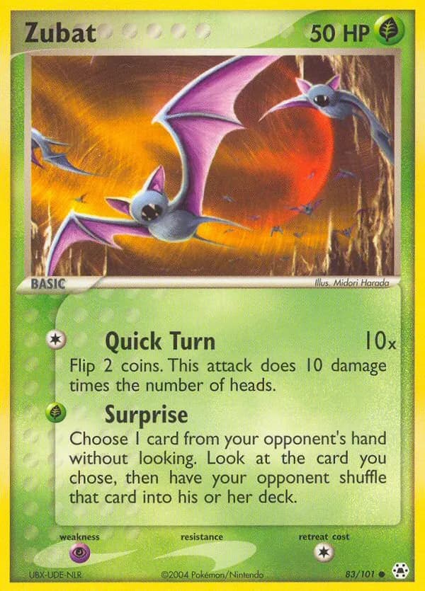 Zubat — Hidden Legends 83 Pokémon card