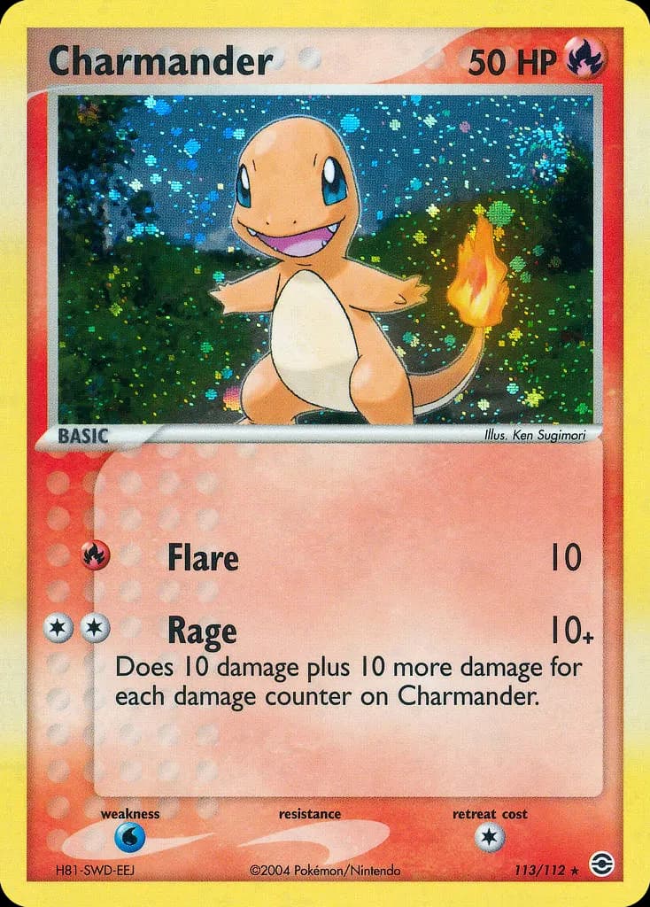 Charmander — FireRed & LeafGreen 113 Pokémon card