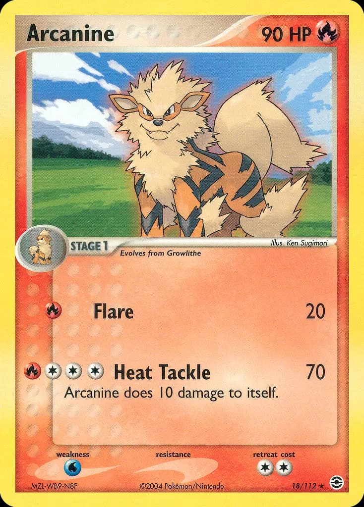 Arkani — EX Feuerrot & Blattgrün 18 German Pokémon card