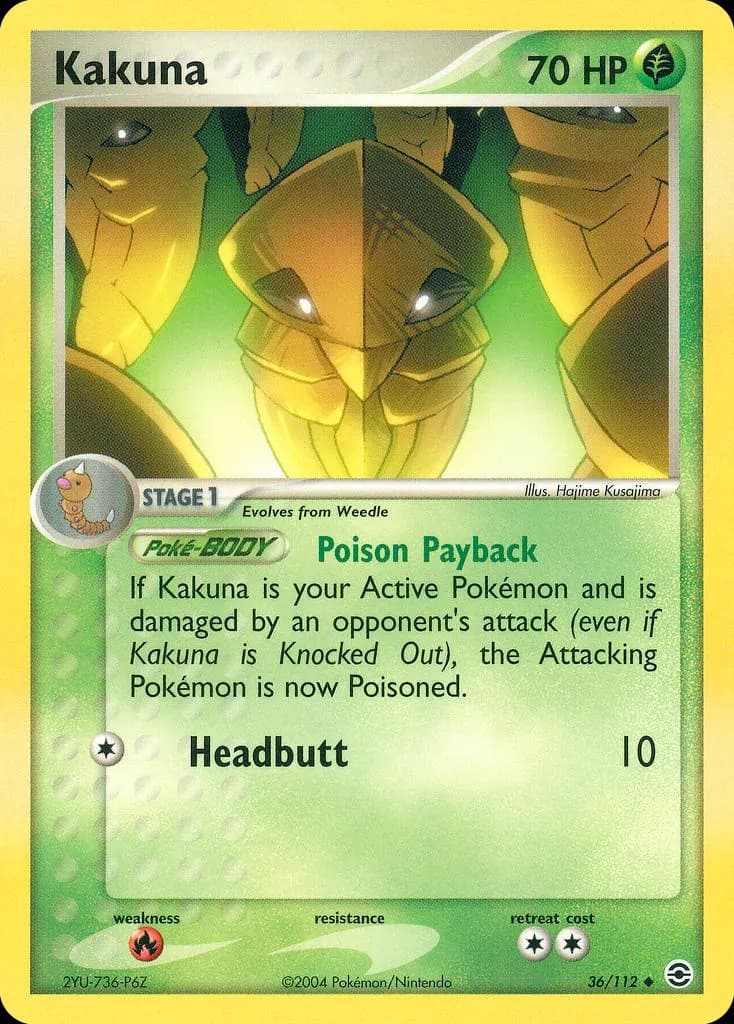 Kokuna — EX Feuerrot & Blattgrün 36 German Pokémon card