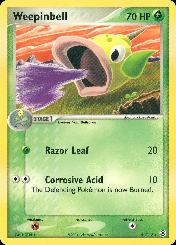 Weepinbell — FireRed & LeafGreen 51 Pokémon card
