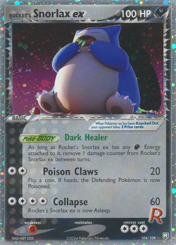 Rocket's Snorlax ex — Team Rocket Returns 104 Pokémon card
