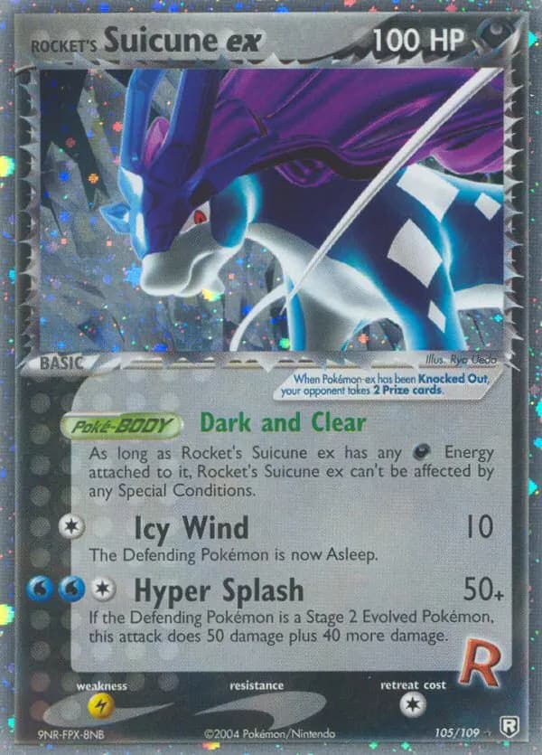 Rocket's Suicune ex — Team Rocket Returns 105 Pokémon card
