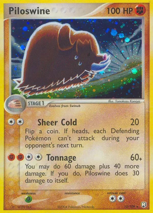 Piloswine — Team Rocket Returns 13 Pokémon card