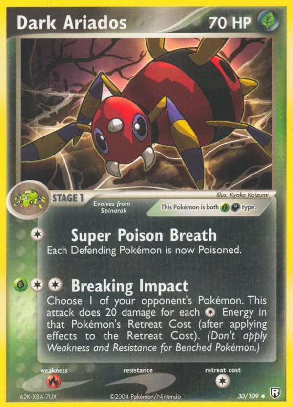 Dark Ariados — Team Rocket Returns 30 Pokémon card