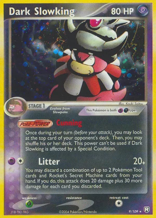 Dark Slowking — Team Rocket Returns 9 Pokémon card