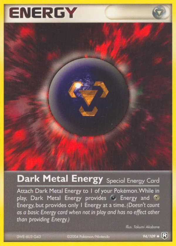 Dark Metal Energy — Team Rocket Returns 94 Pokémon card