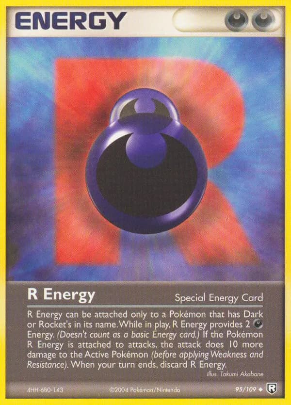 R Energy — Team Rocket Returns 95 Pokémon card