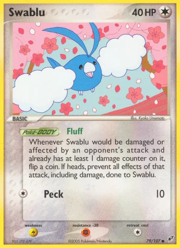 Swablu — Deoxys 79 Pokémon card