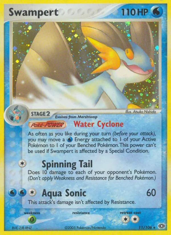 Swampert — Emerald 11 Pokémon card