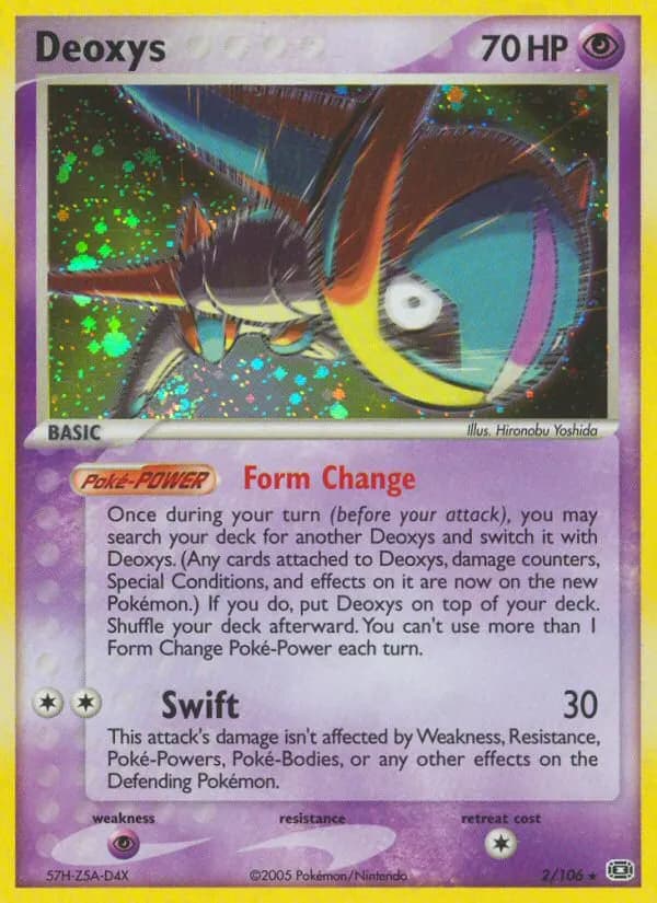 Deoxys — Emerald 2 Pokémon card