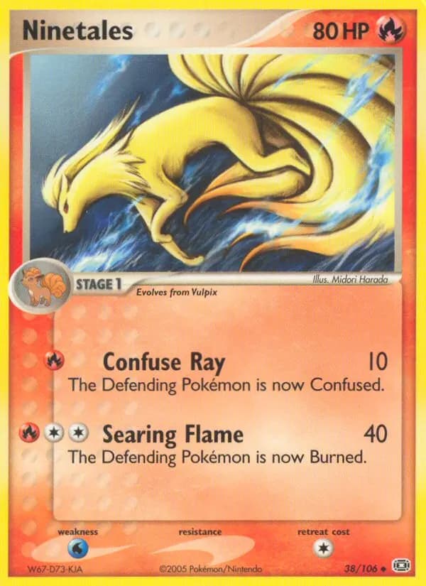 Ninetales — Emerald 38 Pokémon card