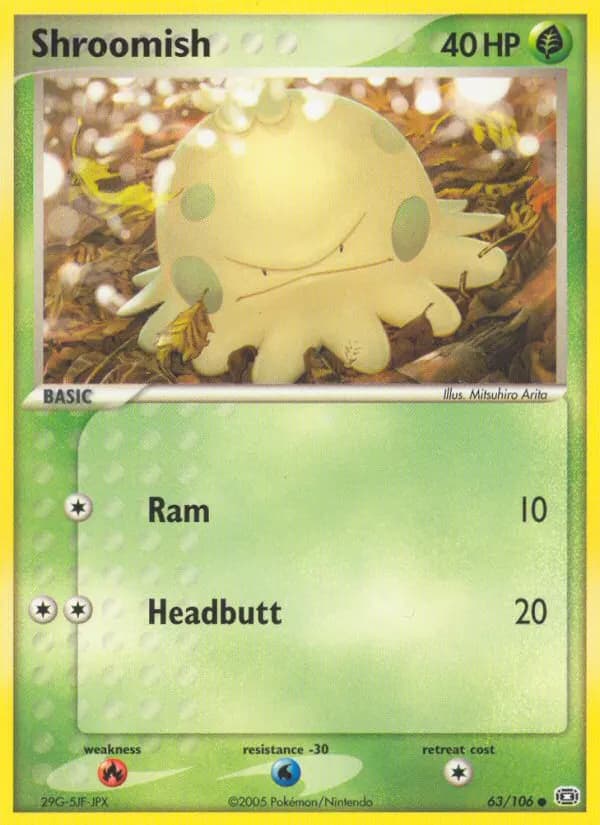 Shroomish — Emerald 63 Pokémon card