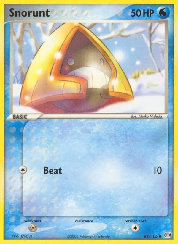 Snorunt — Emerald 64 Pokémon card