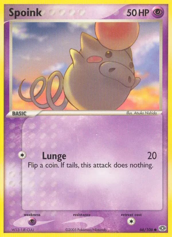 Spoink — Emerald 66 Pokémon card