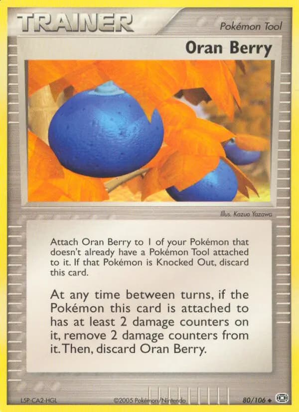 Oran Berry — Emerald 80 Pokémon card