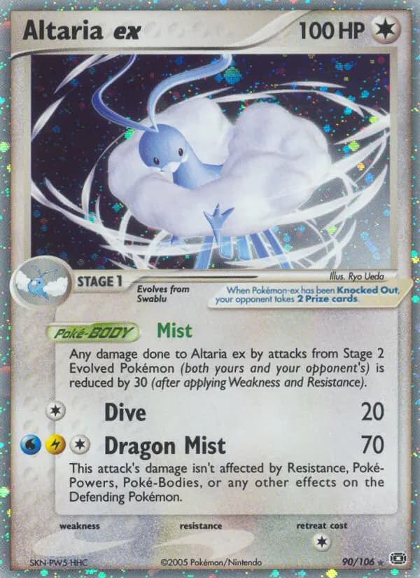 Altaria ex — Emerald 90 Pokémon card