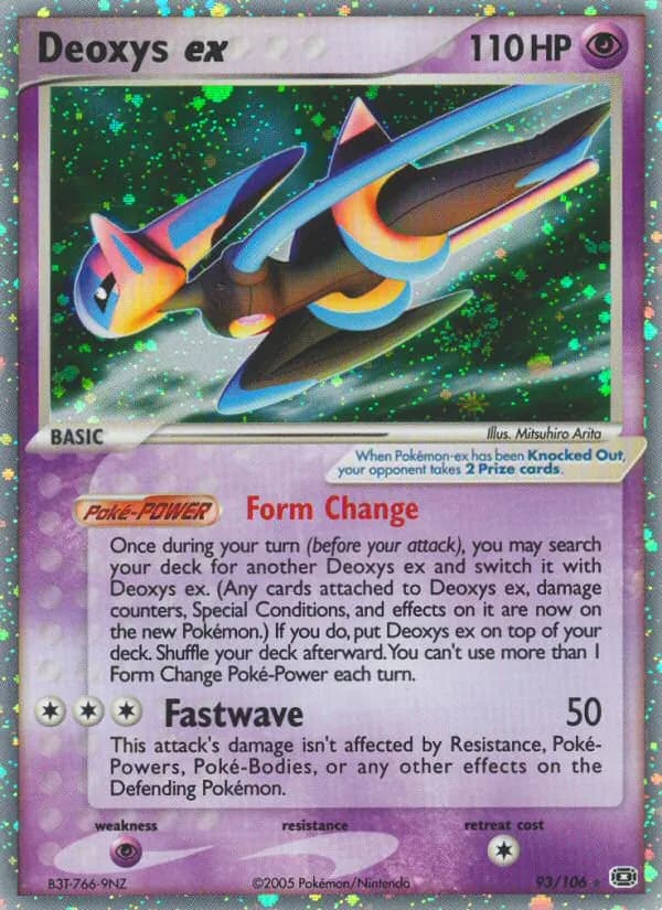 Deoxys ex — Emerald 93 Pokémon card