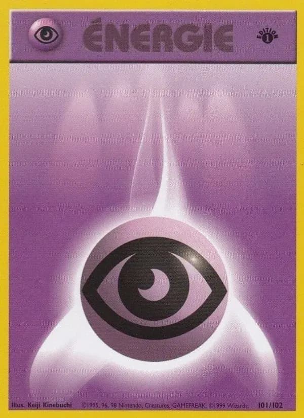 Énergie Psy — Set de Base 101 French Pokémon card