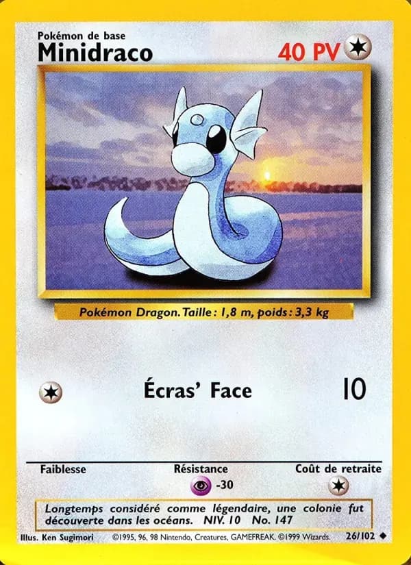 Minidraco — Set de Base 26 French Pokémon card