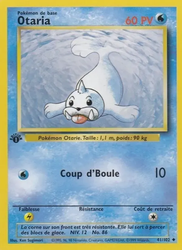 Otaria — Set de Base 41 French Pokémon card