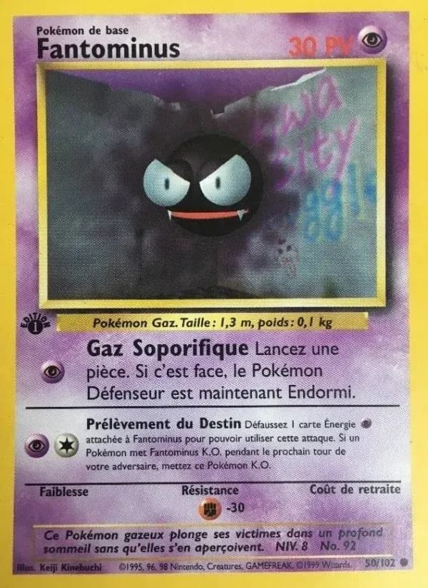 Fantominus — Set de Base 50 French Pokémon card