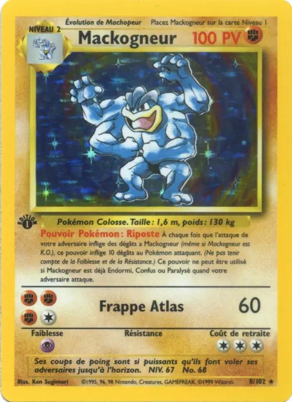 Mackogneur — Set de Base 8 French Pokémon card