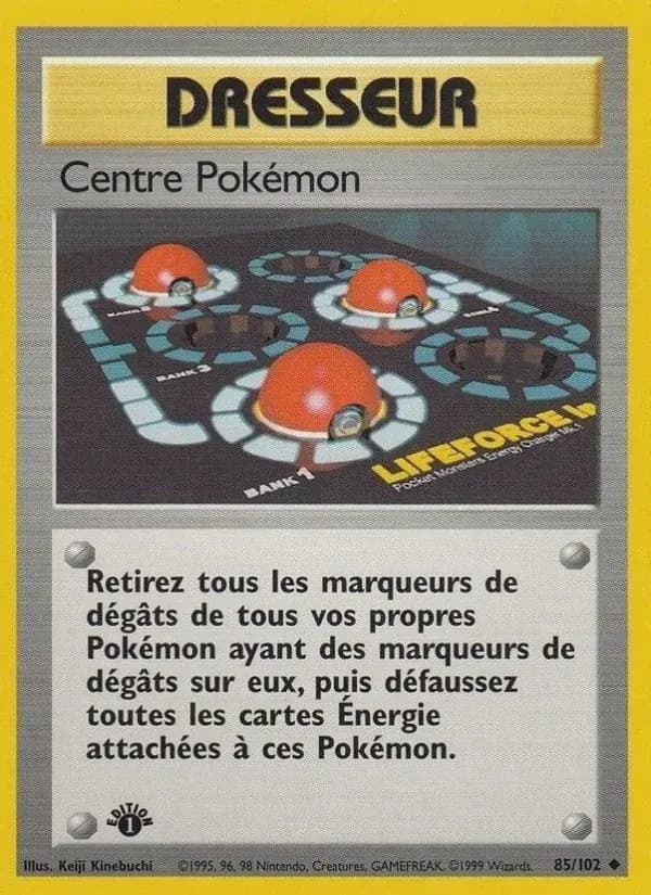 Centre Pokémon — Set de Base 85 French Pokémon card