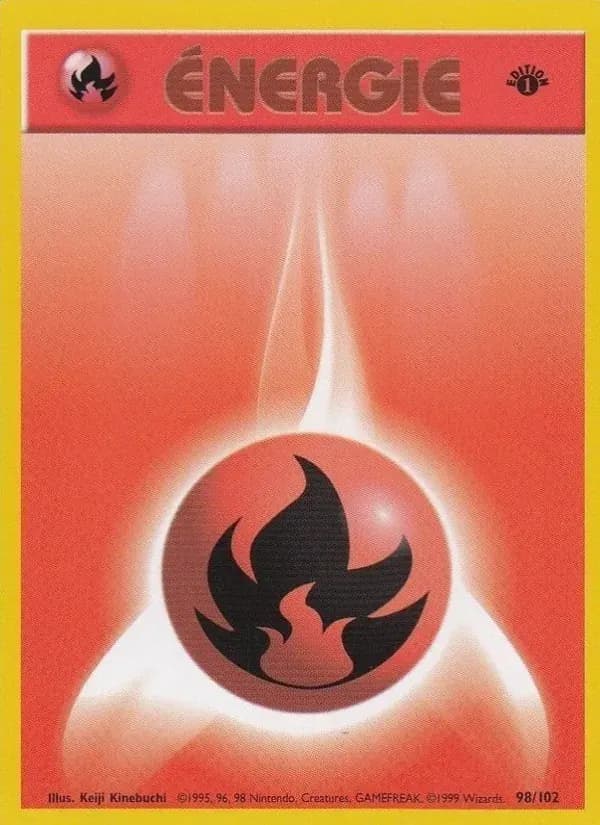 Énergie Feu — Set de Base 98 French Pokémon card