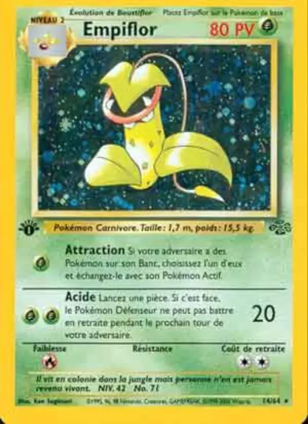 Empiflor — Jungle 14 French Pokémon card