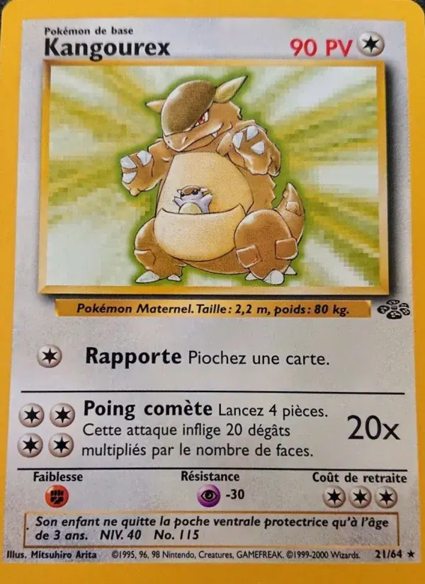 Kangourex — Jungle 21 French Pokémon card