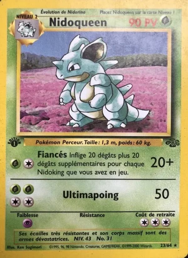 Nidoqueen — Jungle 23 French Pokémon card