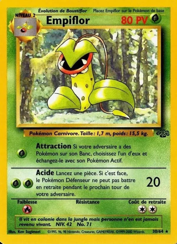 Empiflor — Jungle 30 French Pokémon card