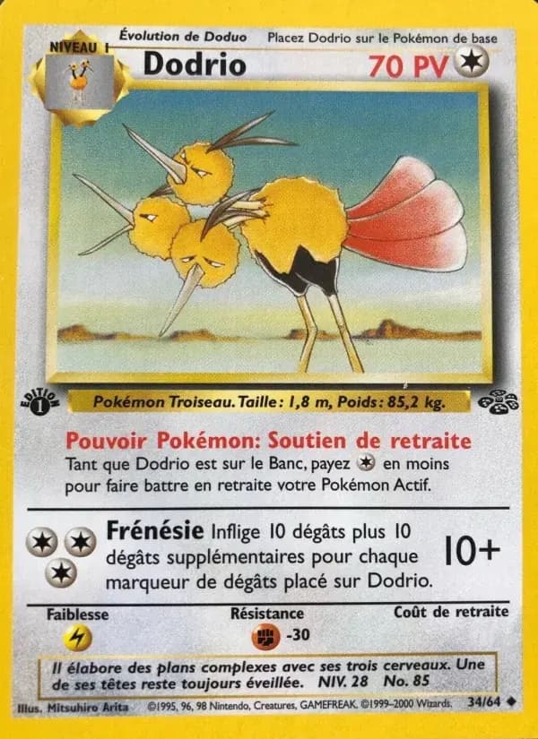 Dodrio — Jungle 34 French Pokémon card