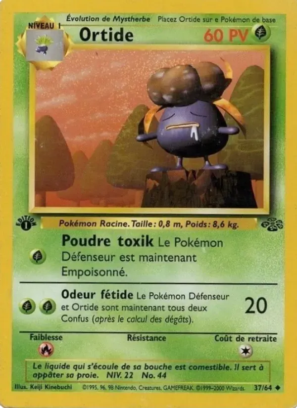 Ortide — Jungle 37 French Pokémon card