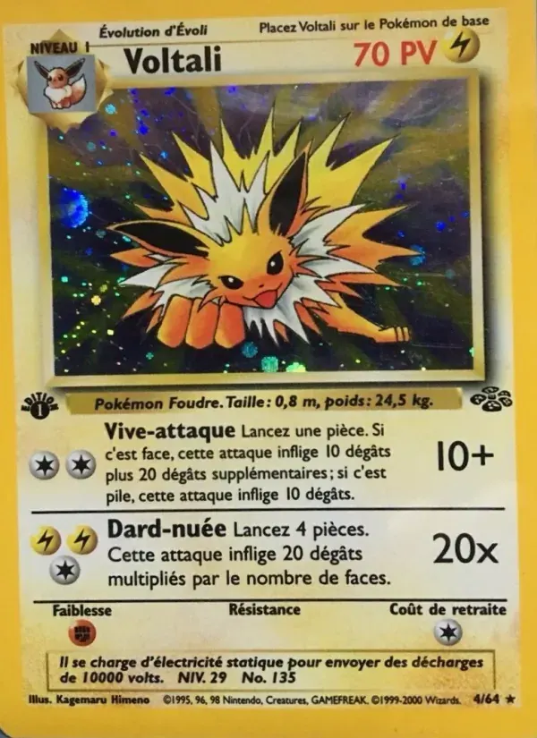 Voltali — Jungle 4 French Pokémon card