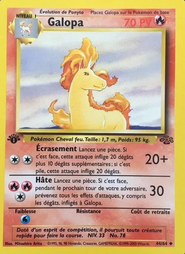 Galopa — Jungle 44 French Pokémon card