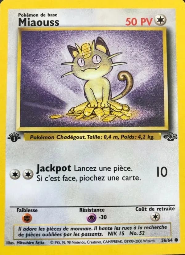 Miaouss — Jungle 56 French Pokémon card